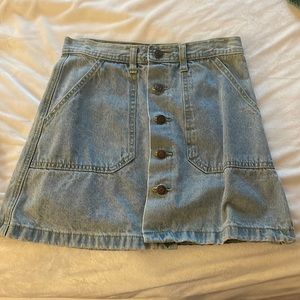 Jean button up skirt